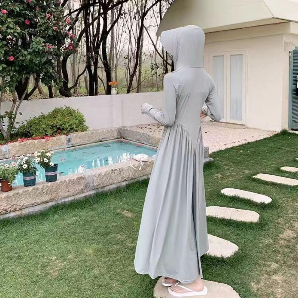 Sun Protection Capes Anti UV Full Body Skirt Ice Silk Sunscreen Clothing Women  Riding