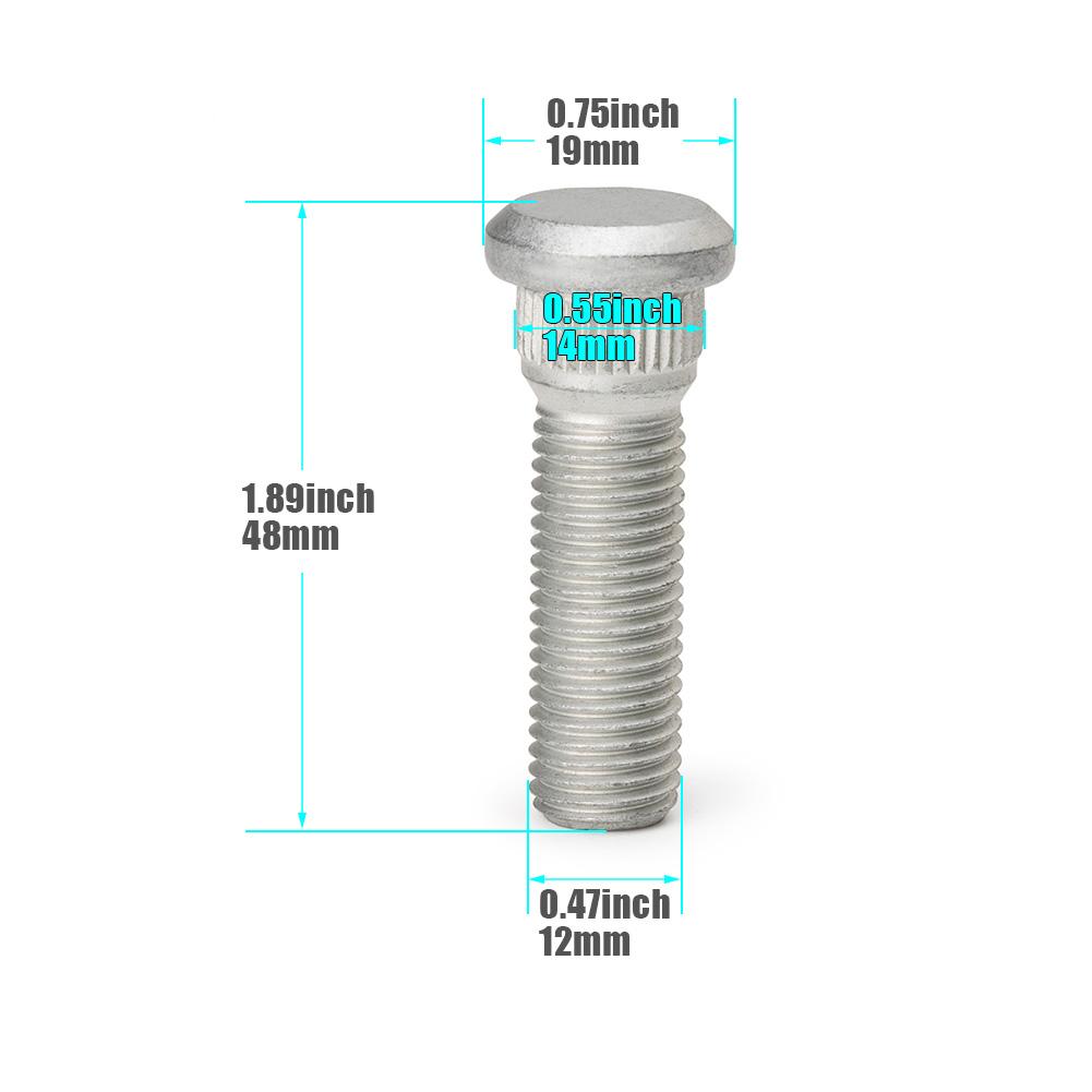 1/2/5PCS OEM # 90942-02049 Wheel Lug Stud For Toyota 4Runner Scion For Lexus GX460 GX470 RX330 RX350 9094202049