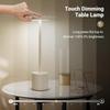Настольная лампа с сенсорным датчиком, перезаряжаемая светодиодная настольная ночник-лампа, беспроводная лампа для чтения, для ресторана, отеля, бара, спальни, декоративный светильник