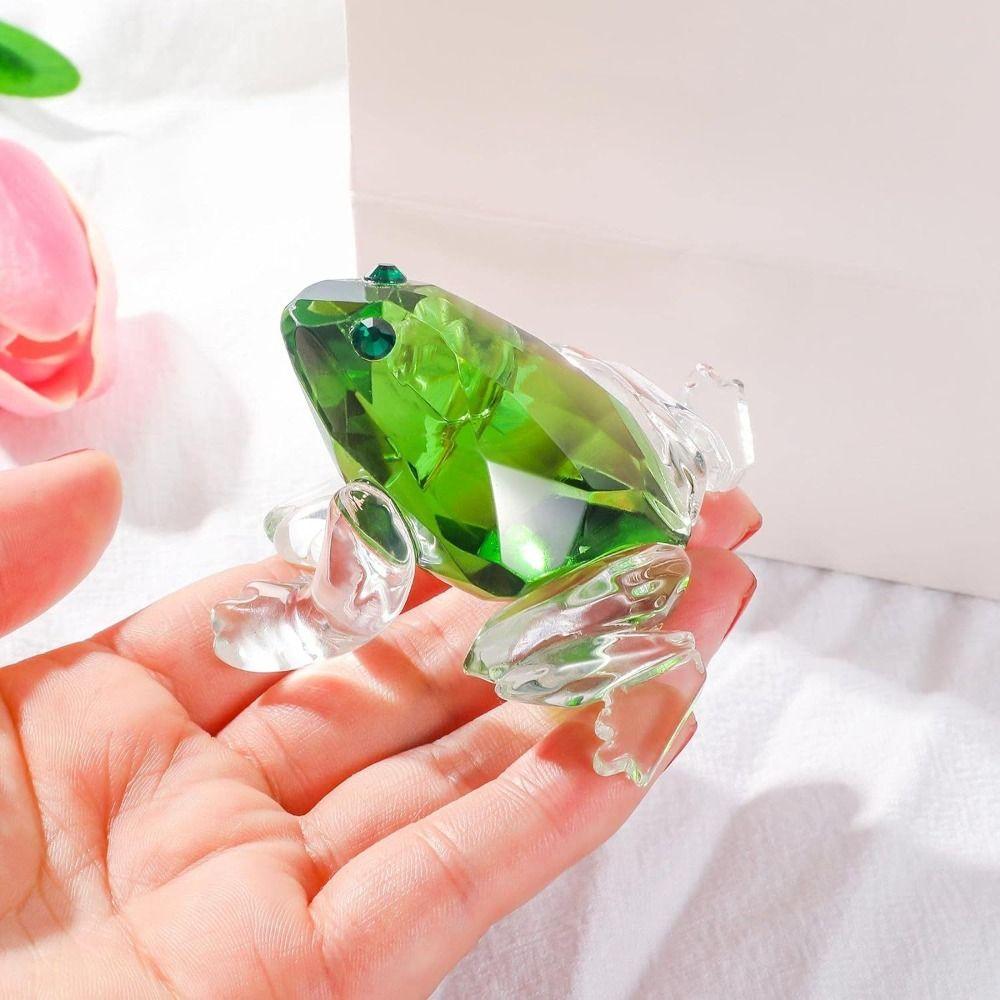 Frog Home Decoration Ornaments Crystal Pretty Glass Ornament New Crystal Frog Ornament Home