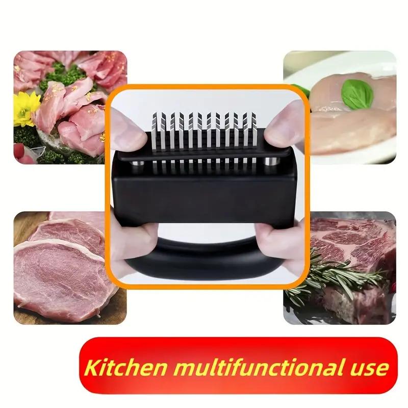 1 шт., Иглы для размягчения мяса, Инструмент для размягчения мяса, Машина для размягчения мяса с 48 иглами, Иглы для размягчения мяса из нержавеющей стали