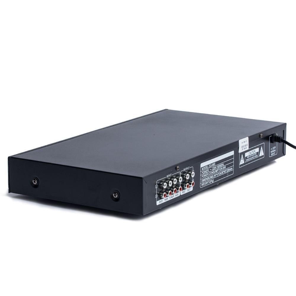 Эквалайзер EQ665 Hi-Fi для дома, 20-полосный стерео, регулировка высоких частот, басов, EQ, сбалансированный тюнер, эквалайзер, предназначенный для усилителя мощности