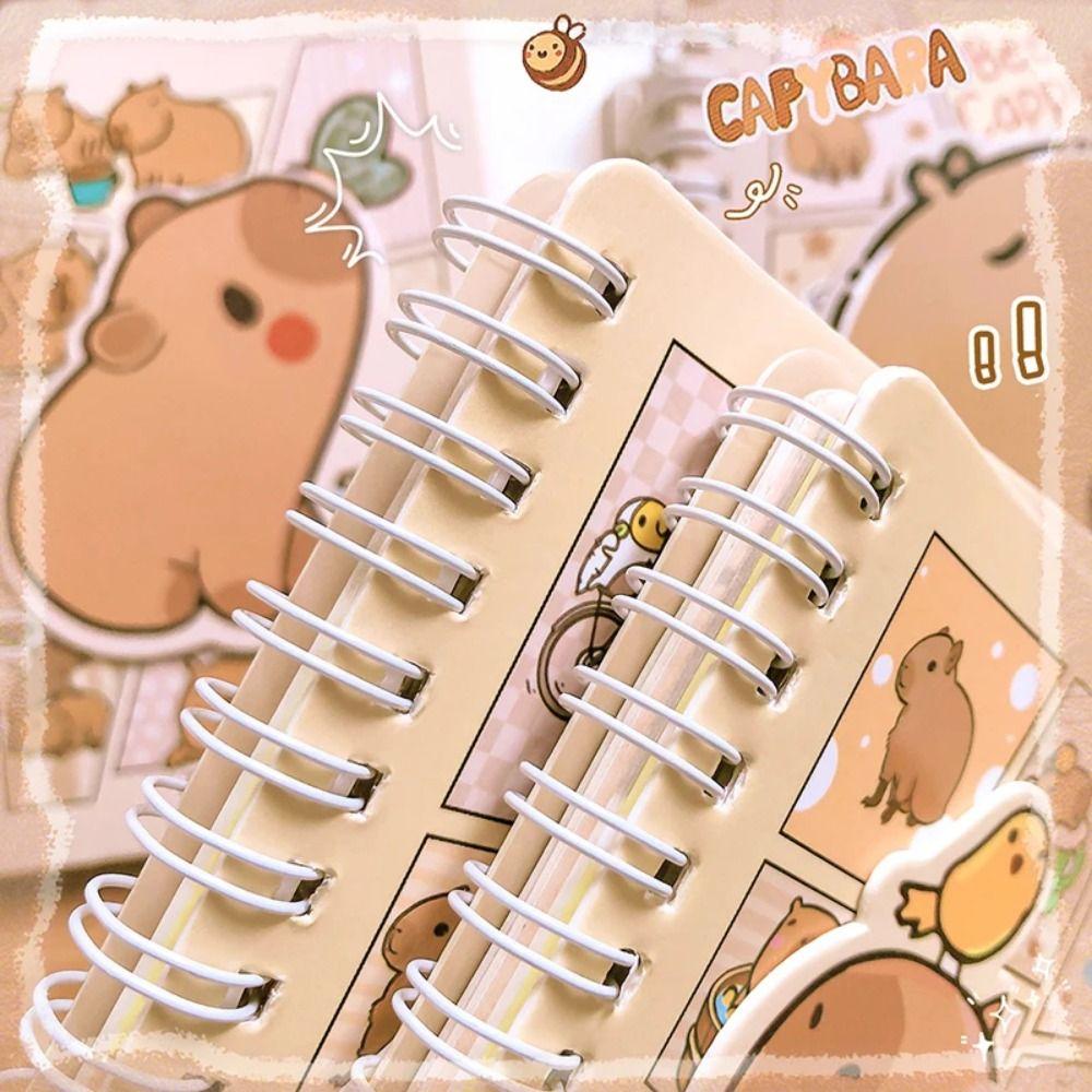 Канцелярские товары Мультяшные блокноты Capybara Многофункциональные блокноты Kawaii Capybara для ручного учета
