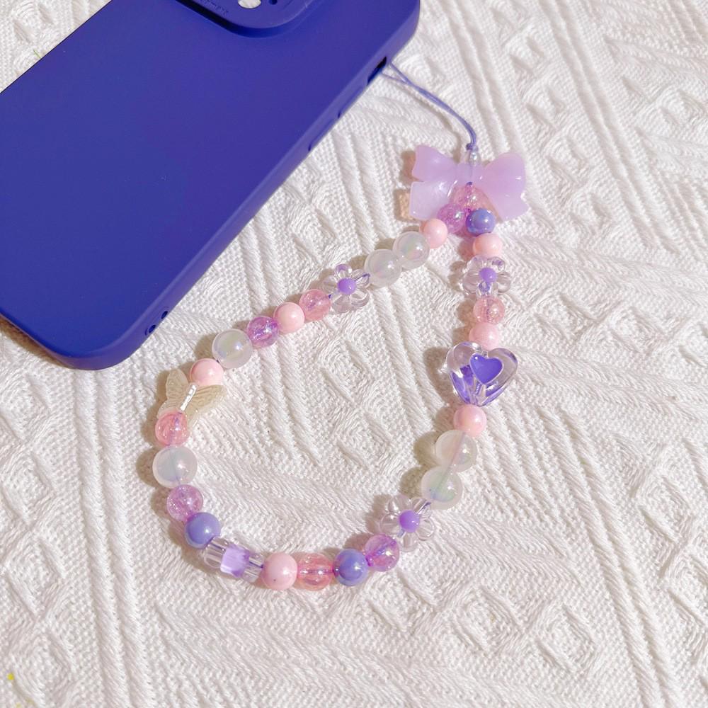 Розовый мишка с бантом, шарм для мобильного телефона: Шнурок и ремешок на запястье с защитой от падения