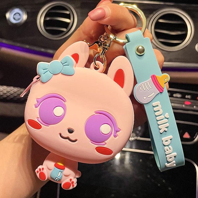 Силиконовый кошелек для монет и брелок для наушников в виде медведя для девочек