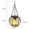 Vintage Solar Lantern Outdoor Solar Hanging Lanterns Lights with Hook Warm White Waterproof Solar Lights for Patio Garden Porch