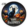 Glow In The Dark Halloween Decor LED Glowing Hanging Decor, Acrylic Window Ornament with Light, Spooky Reusable Sign for Door Wall Haunted House,
