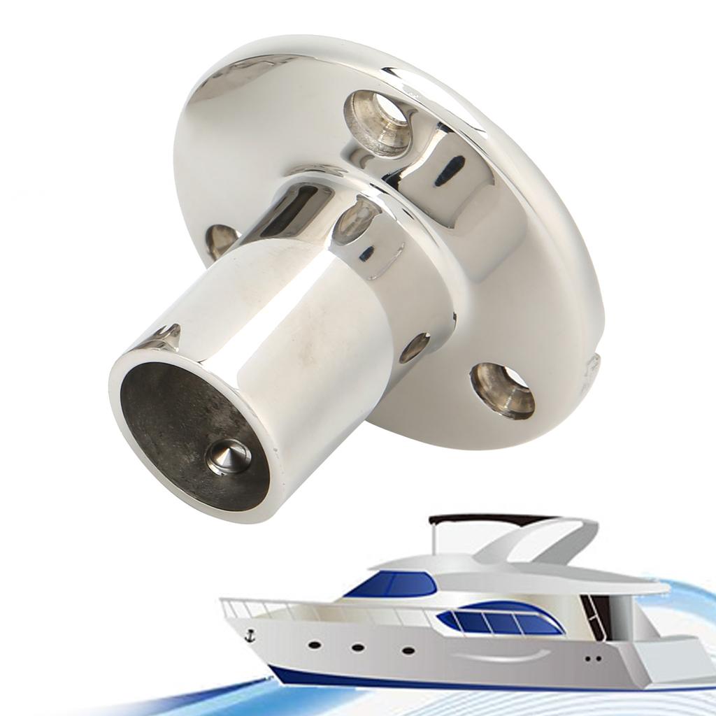MJS013 Основание круглое 90 градусов Нержавеющая сталь Лодка Круглое основание Лодочные леерные стойки Фитинги 22 мм