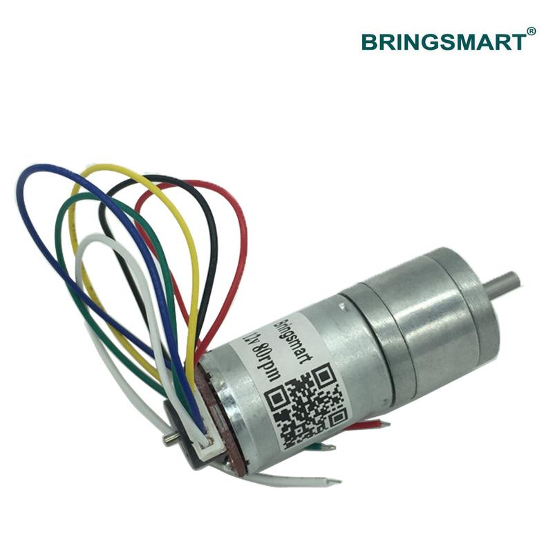JGA25-371 12V DC Gear Motor Encoder 18-1930RPM Support CW CCW Reversed Speed Control Electric Motor For DIY Electronic equipment