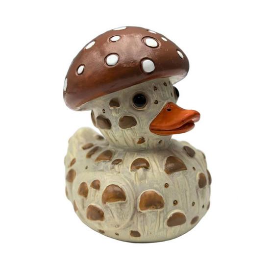 Vegetable Duck Figurine 3D Tomato Mushroom Duck Statue Resin Vegetable-Themed