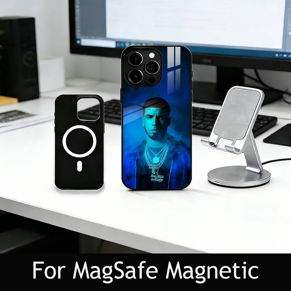 Rapper A-Anuel AA R-Real Phone Case For iPhone17,16,15,14,13,12,11 Plus,Pro Magnetic with Magsafe Wireless Charging