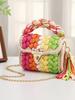 Hyuna Fashionable Korean-Japanese Crochet Chain Crossbody Bag - Versatile Handmade Colorful Bag