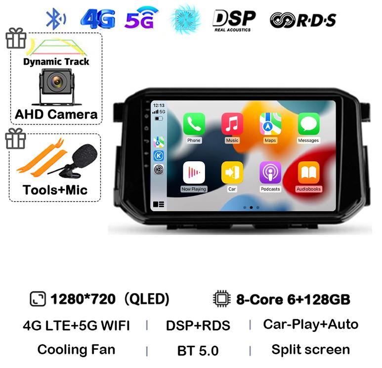 Android 14 Carplay Auto 4G+WIFI для Nissan Terra Xterra 2018 2019 2020-2022 Автомобильный радиоприемник Мультимедиа Видеоплеер GPS 360 Камера DSP