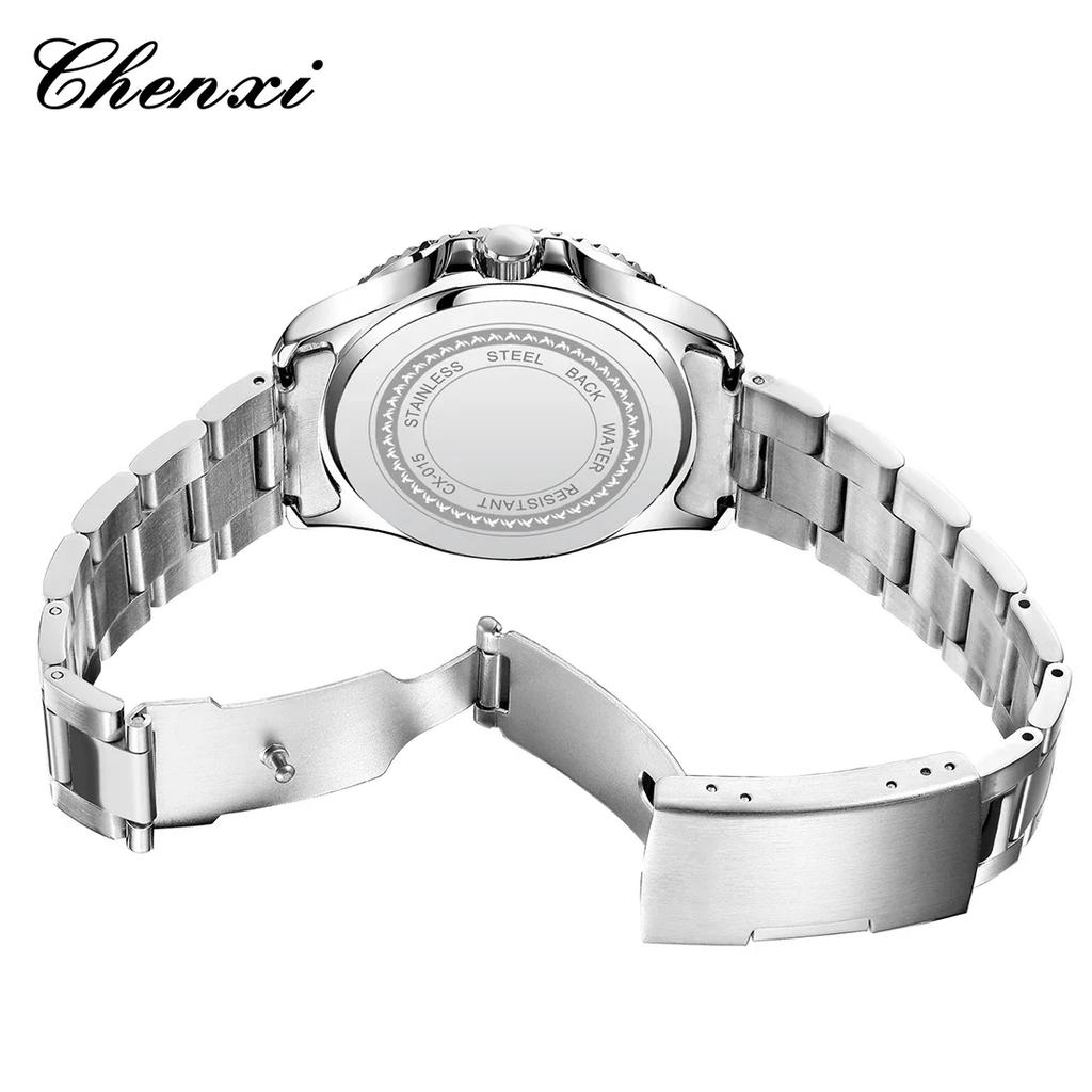 Модные Роскошные Мужские Кварцевые Часы из Нержавеющей Стали с Датой Мужские Часы Водонепроницаемые Светящиеся Деловые Повседневные Мужские Часы Reloj