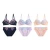 Shirohato Bra and Panty Lucky Choose from 5 Embroidered Sizes F80 3-Piece Set, Bag, Types, Lace, Stylish, Simple, B80, C80, D80, E80, (Type A, E80)