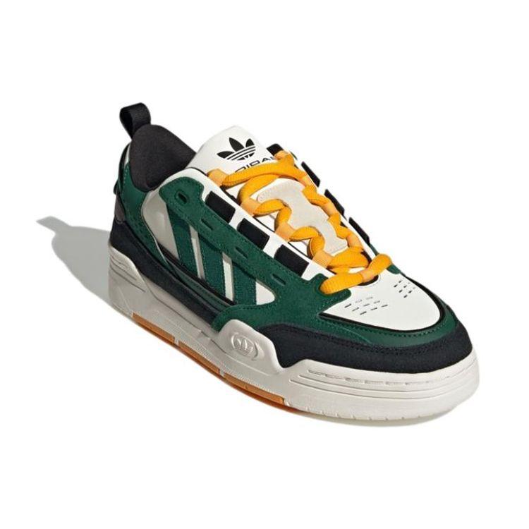 Adidas Originals Adi2000 Comfortable Non-Slip Durable Low-Top Skate Shoes Unisex Sneakers White Green HQ6337