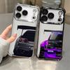 Чехол для телефона Apple iPhone 17 Air 13 12 11 Pro Max 16 15 14 Plus 16e Прозрачный чехол Японский JDM Дрифт-автомобиль