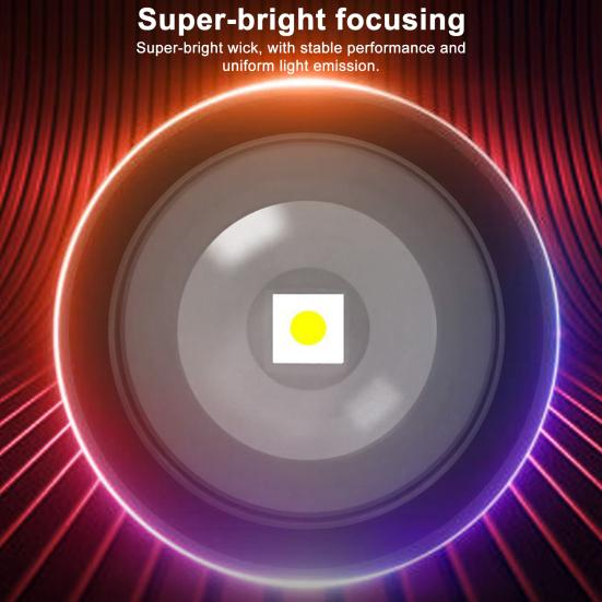 LED Flashlight Digital Display Ultra-Wide Beam Super Bright IPX7 Waterproof Rechargeable Tactical Flashlight LED Torch