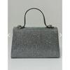 Women's Platinum Glitter Evening Bag