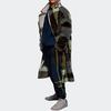 adidas Originals Трилистник в клетку Повседневное однобортное пальто Унисекс Пальто Однотонно-серый HN1573
