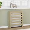 VidaXL Radiator Cover Sonoma Oak 78x20x82 Cm Engineered Wood, Radiator Cap, Top Radiator Cover, Radiator To 852683