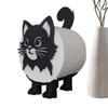 3D-печатный Кот Держатель для туалетной бумаги Кот Милое Украшение Держатель для рулонов Органайзер Очаровательная подставка для туалетной бумаги Ткань