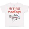 Милые Шалуны Мой Первый Полет Короткий Рукав Круглый Вырез Мальчики-Девочки Хлопковая Футболка Джерси