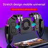 For PUBG Mobile Joystick Controller L1R1 Trigger Gamepad for iOS Android Six 6 Finger Mobile Shooting Gamepad with Cooling Fan