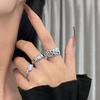 Texture Personality Open Ring Women'S French High-End Moonstone Niche Design Ring Simple Index Finger Ring