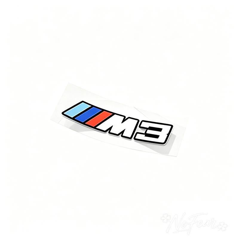 For BMW M Power M3 M5 Logo G01 G30 F30 F31 E36 E87 E60 E46 E91 X1 X3 X5 E53 For M 2 M3 M4 Competition Cs Car tail label sticker XU7