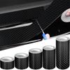 3D Нано Углеродное Волокно Автомобильная Лента Черный Защитные Накладки на Кромку Двери Автомобиля Полоса Защиты от Царапин и Столкновений Зеркала Заднего Вида Водонепроницаемая Защитная Пленка Лента