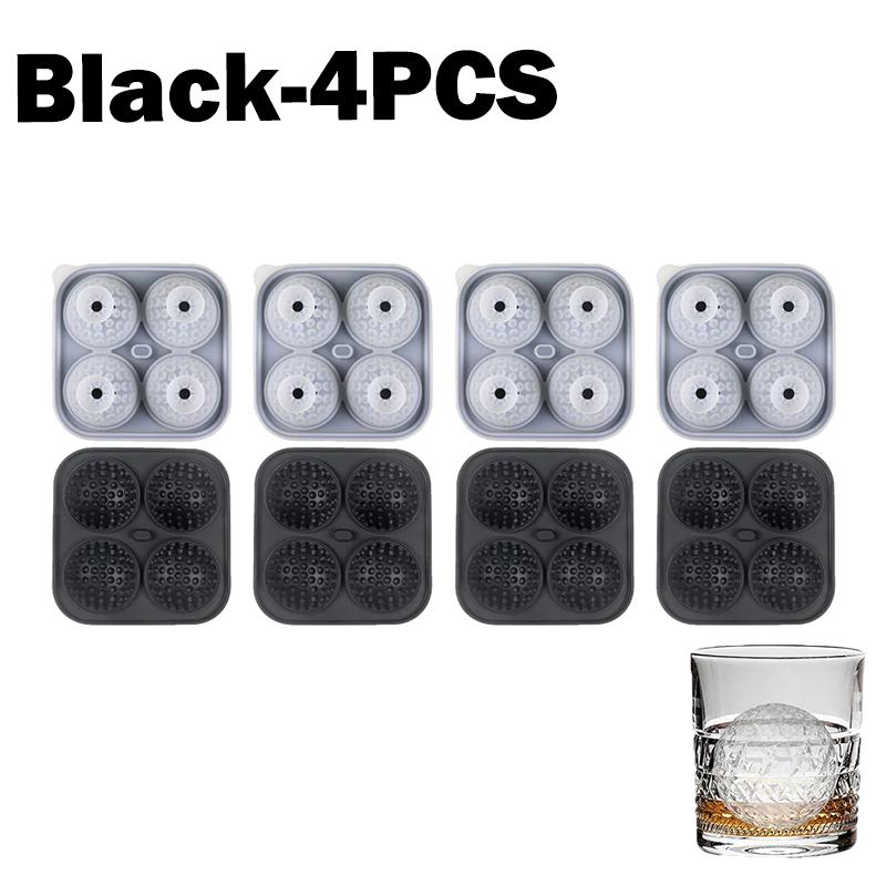 Big Golf Ice Ball Maker Large Silicone Ice Cube Tray With Lid Ice Mold For Whiskey Bourbon Cocktails Drinks Home Bar Accessories