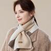 JIUMU Women's Thickened Wool Neck Warmer Scarf