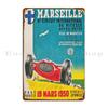 Marseille Circuit International Car Race Vintage Poster Metal Signs Party Plates Cave Character Design Pub Tin Sign Poster