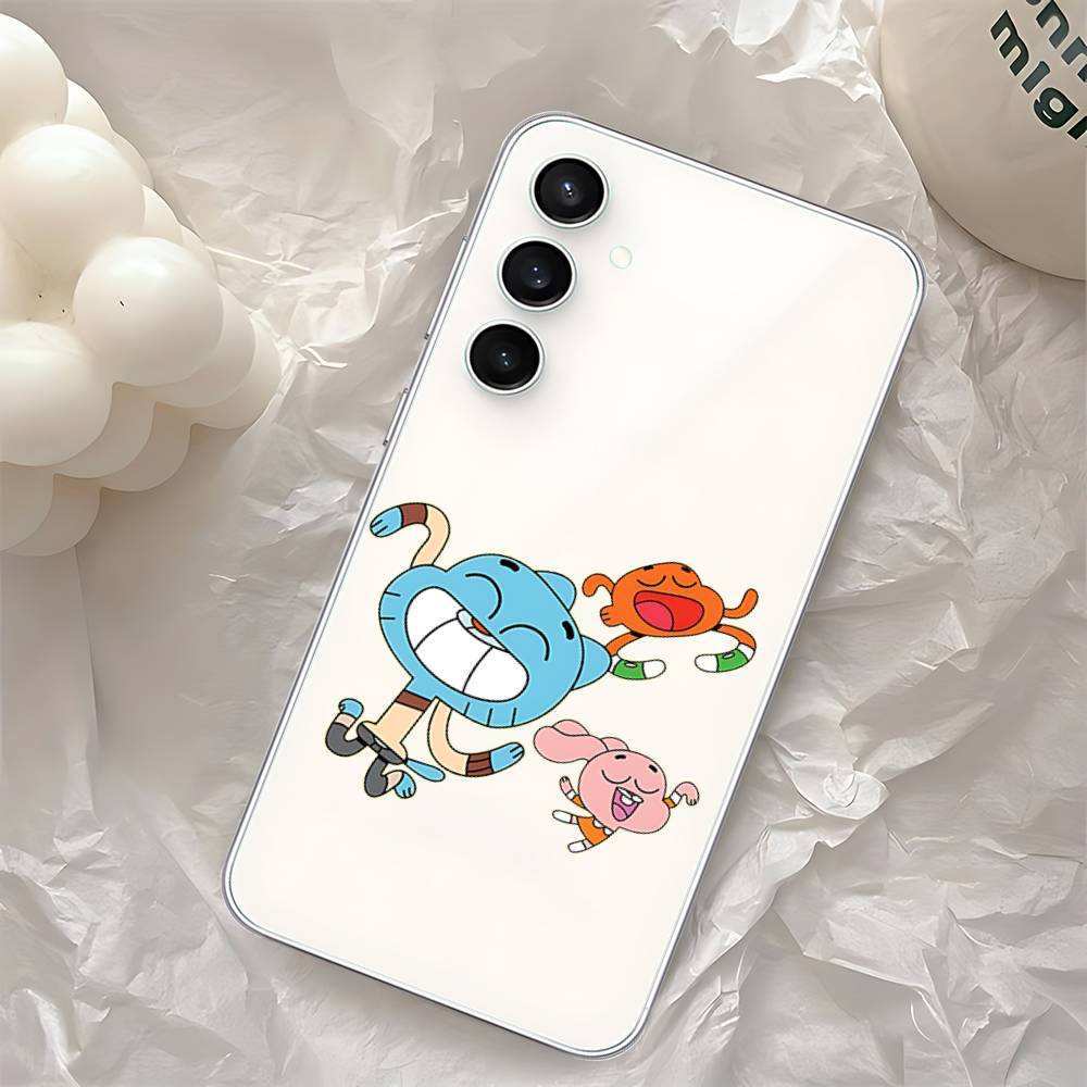 Милый Чехол для Телефона H-Darwin Watterson-S Для Samsung Galaxy Прозрачная Крышка A52 A12 A51 S21 Edge S22ULTRA S23 S24 S20LITE Plus Ult