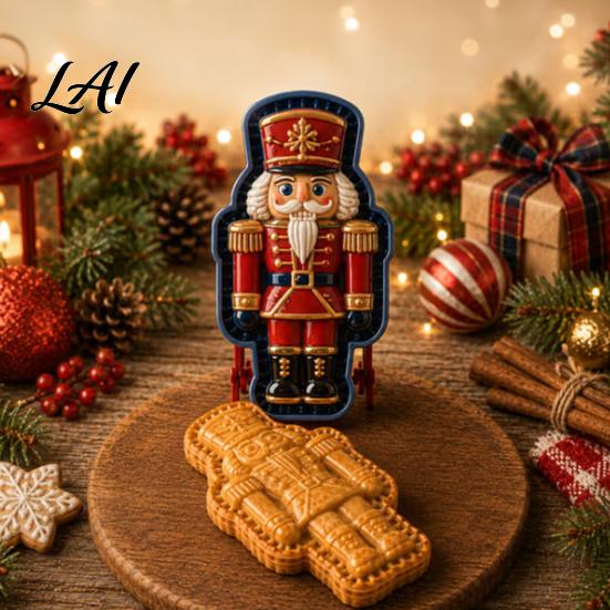 Christmas Cookie Cutters Mini Pie Mold for Hand Pies Holiday Gingerbread Man House Santa Claus Dough Stamp Baking Press Tools Pastry Cookies,
