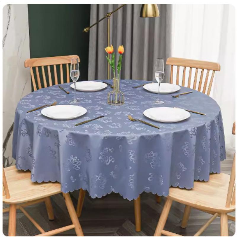 Новая современная круглая скатерть для банкетного отеля, многоцветная скатерть с принтом, водонепроницаемая маслостойкая моющаяся скатерть