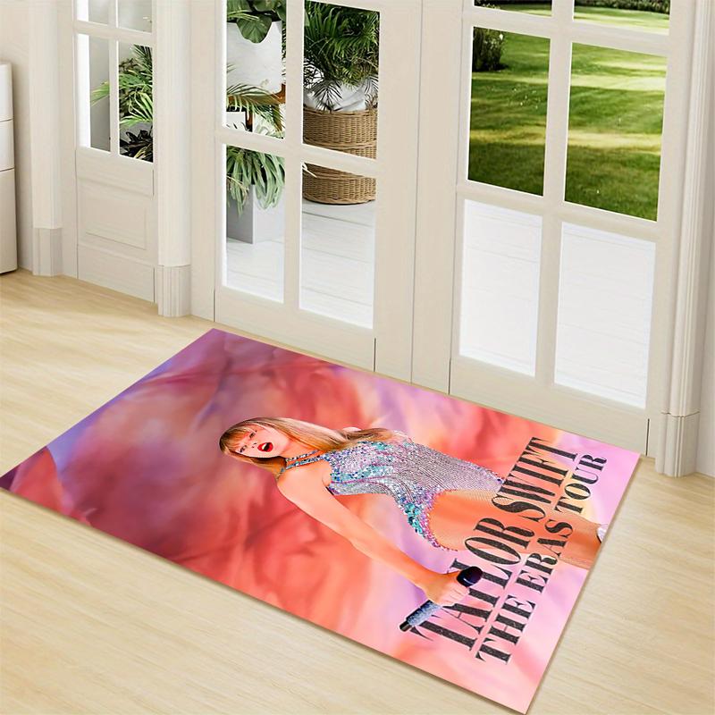 Taylor Swift'S Eras Tour Performance Carpet Rug Soft Washable Antislip Home Living Room Sofa Mats Personalized Christmas Rug