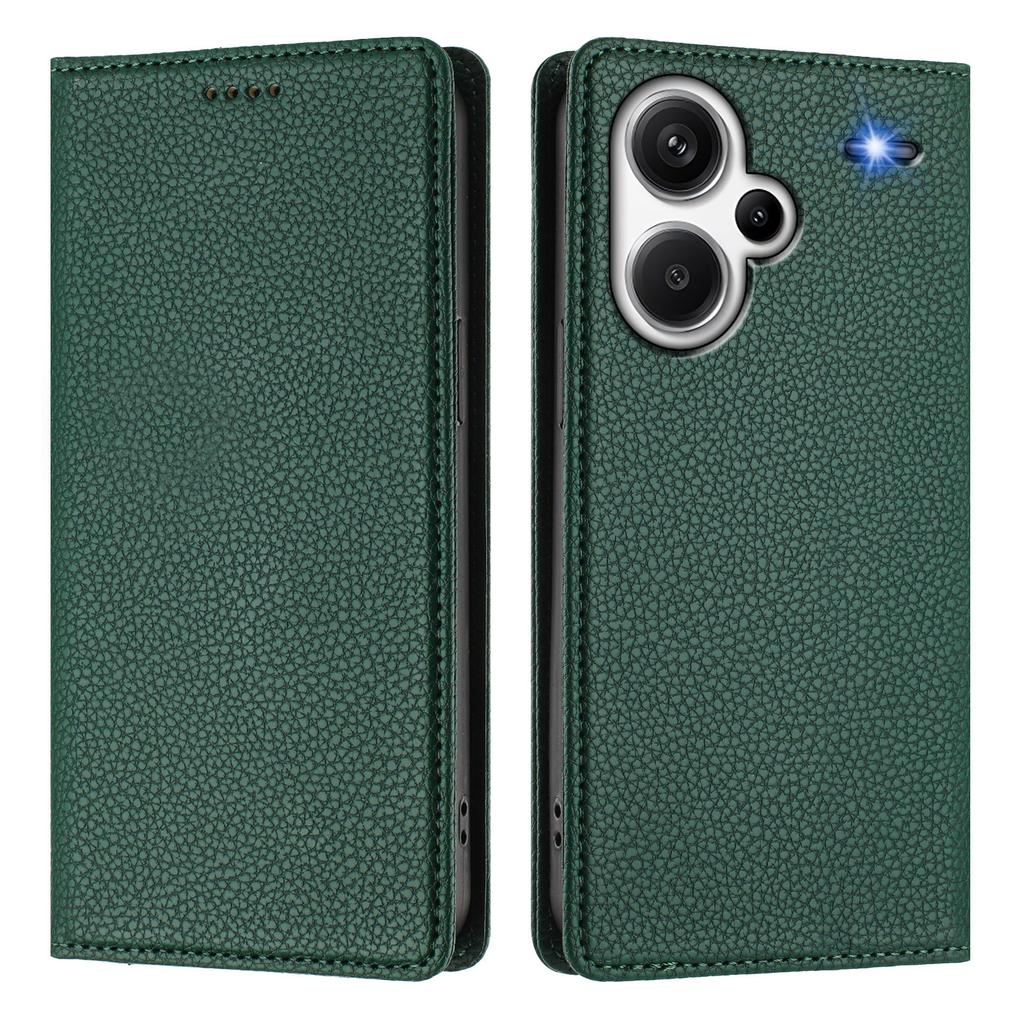 For Xiaomi Redmi Note 13 Pro+ 5G Wallet Case RFID Blocking Litchi Texture Leather Mobile Cover