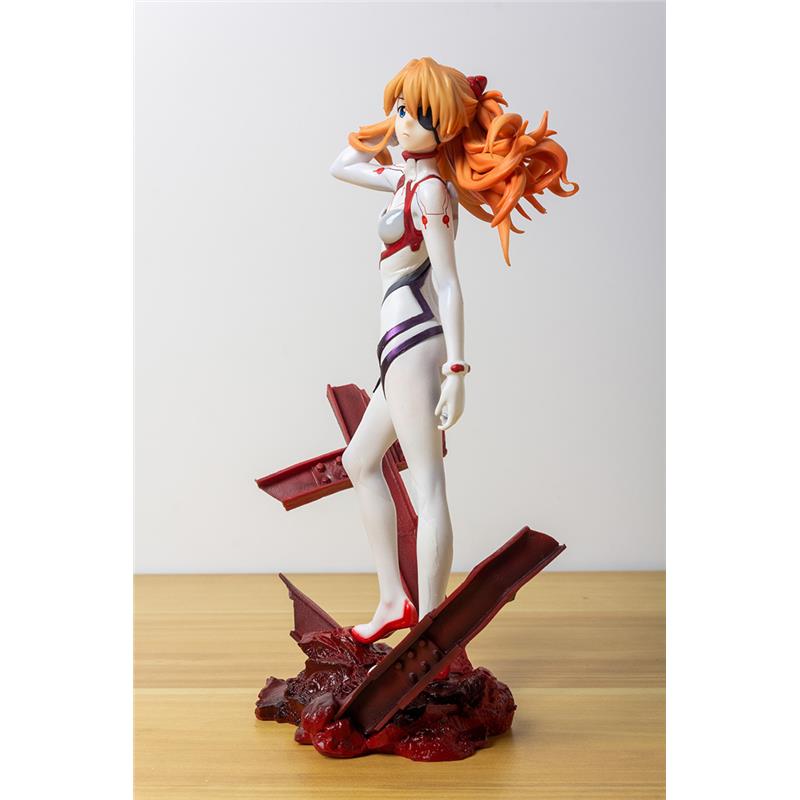 27 см Аниме Shin Gekijouban Соурюу Аска Лэнгли Фигурка 1/7 Последняя Миссия Боевой Костюм Сцена Модель Игрушка Подарок Экшен