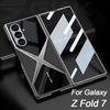 GKK Роскошный чехол с покрытием Super X для Samsung Galaxy Z Fold 7 6 Внешний экран Стекло Пластик Жесткая задняя крышка для чехла Galaxy Z Fold7