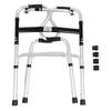 Elderly Walker 8 Level Adjustable Height Aluminum Alloy Lightweight Folding Walker for Adults