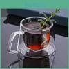 200ml Double Glass Ywdl Wall Coffee Cups Espresso Clear Insulated Tea Mugs Heat Resistant Handle Mug For Latte Cappuccino
