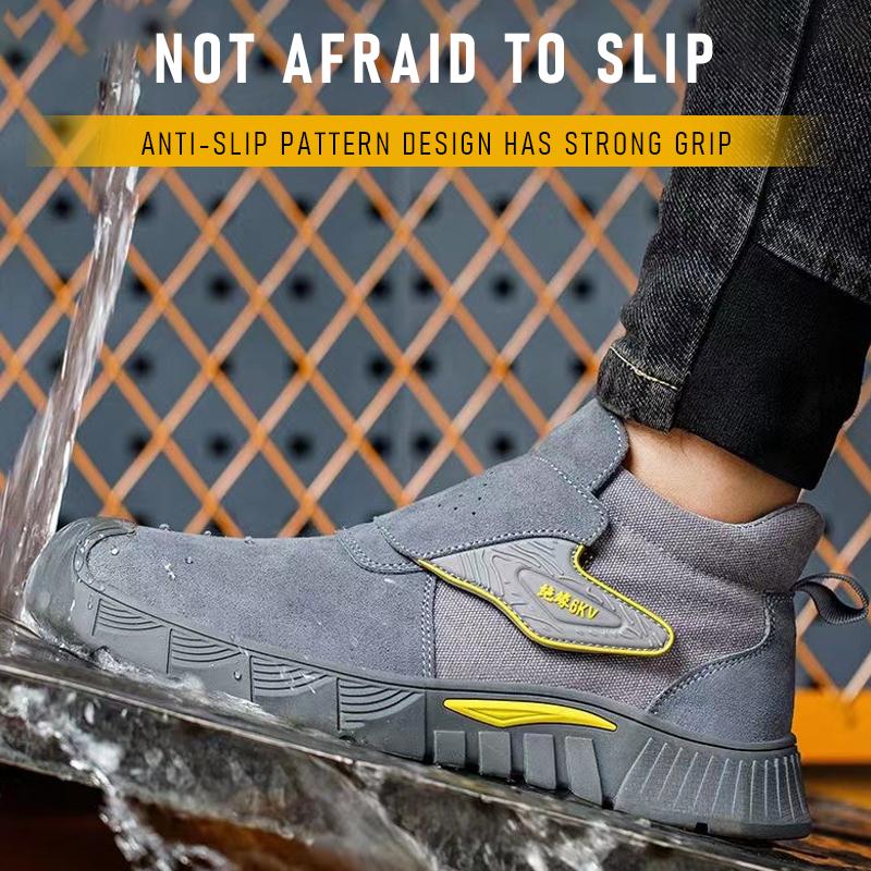 Легкая мягкая подошва противоожоговая защитная обувь для сварки для мужчин противоударные стальные носки защитная рабочая обувь огнестойкая обувь для сварки Star