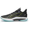 Li Ning Текстиль, Кожа Амортизация Скользкие Устойчивые к истиранию Низкие Высокопроизводительные Баскетбольные Кроссовки Мужские Черные ABPR069-8