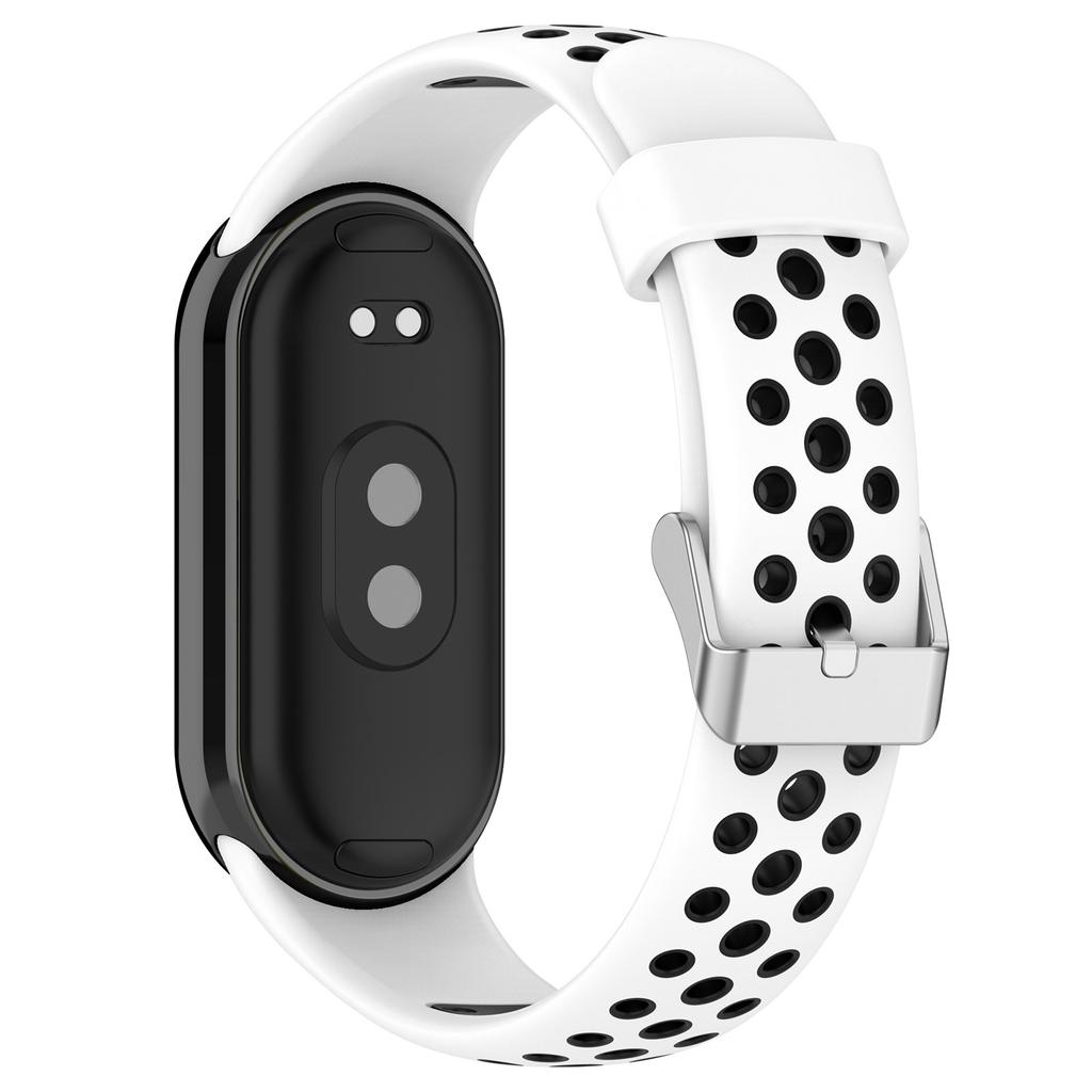 Для Xiaomi Smart Band 9 NFC/9/8 NFC/8 Ремешки для часов Силиконовый ремешок с разъемом из нержавеющей стали