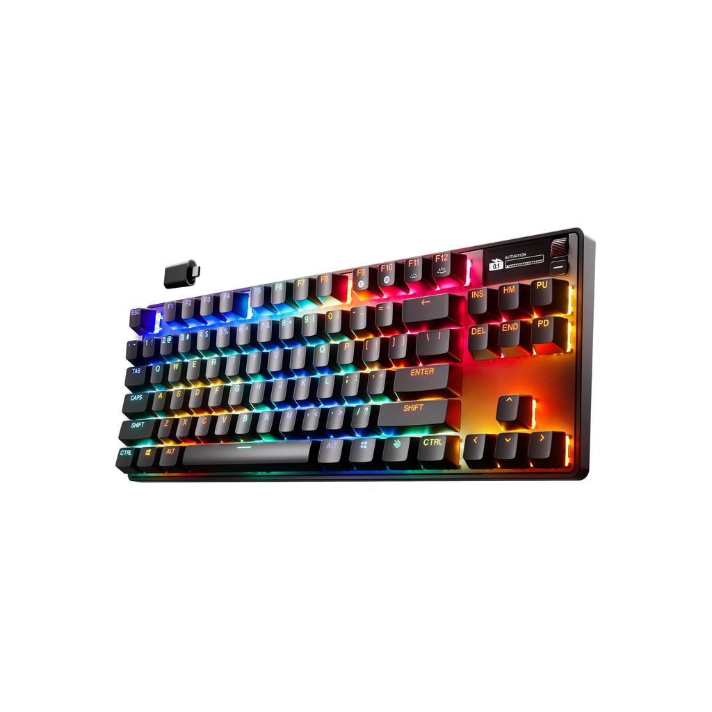 SteelSeries Rapid Tap Rapid Trigger Gaming Keyboard Tenkeyless Wireless English Layout Soundproof Design Magnetic Hall Effect Sensor OmniPoint Switch