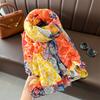 2024 Designer Brand Women's Scarf Classic Print Women's Shawl Soft Oversized Headscarf Necktie Tassel