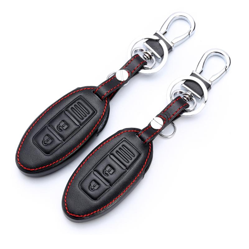 Кожаный чехол для ключей от машины, защитный чехол для Nissan Qashqai J11 X-Trail T31 T32 Vampira Pathfinder Murano Teana Juke, чехол для автомобильного ключа