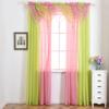 Удобная тюлевая занавеска, привлекательная декоративная складная экологически чистая оконная марля с визуальным эффектом для гостиной